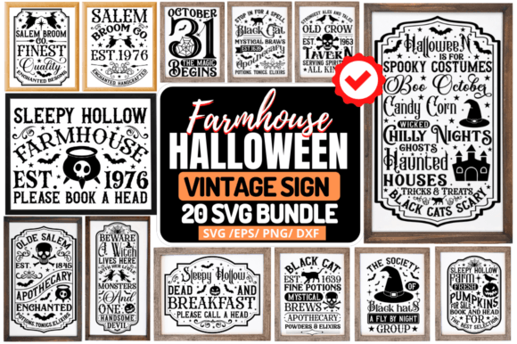 Download Farmhouse Halloween Svg  Bundle - Halloween Collection