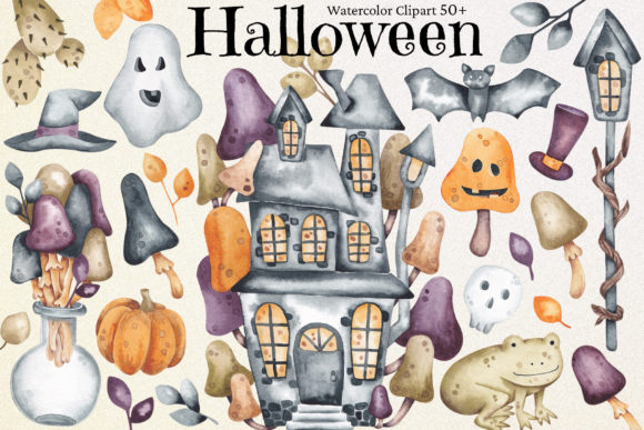 Download Watercolor Clipart “Halloween” - Halloween Collection