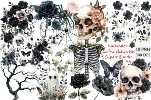 Download Watercolor Gothic Halloween - Halloween Collection