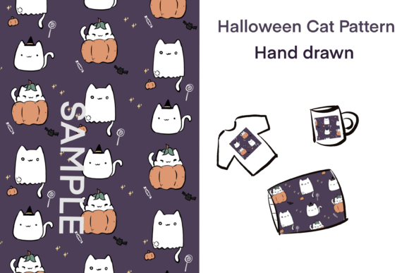 Download Halloween Cat Pattern - Halloween Collection