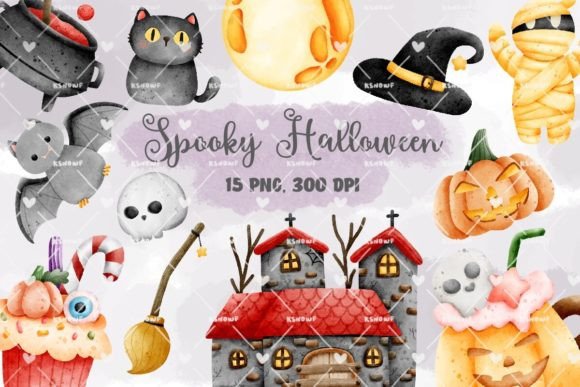 Download Spooky Halloween Clipart Set - Halloween Collection