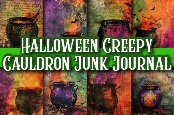 Download Halloween Creepy Cauldron Junk Journal - Halloween Collection