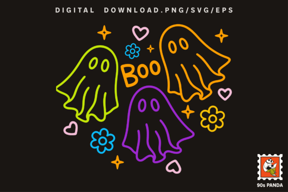 Download Halloween Neon Color Design Art PNG - Halloween Collection